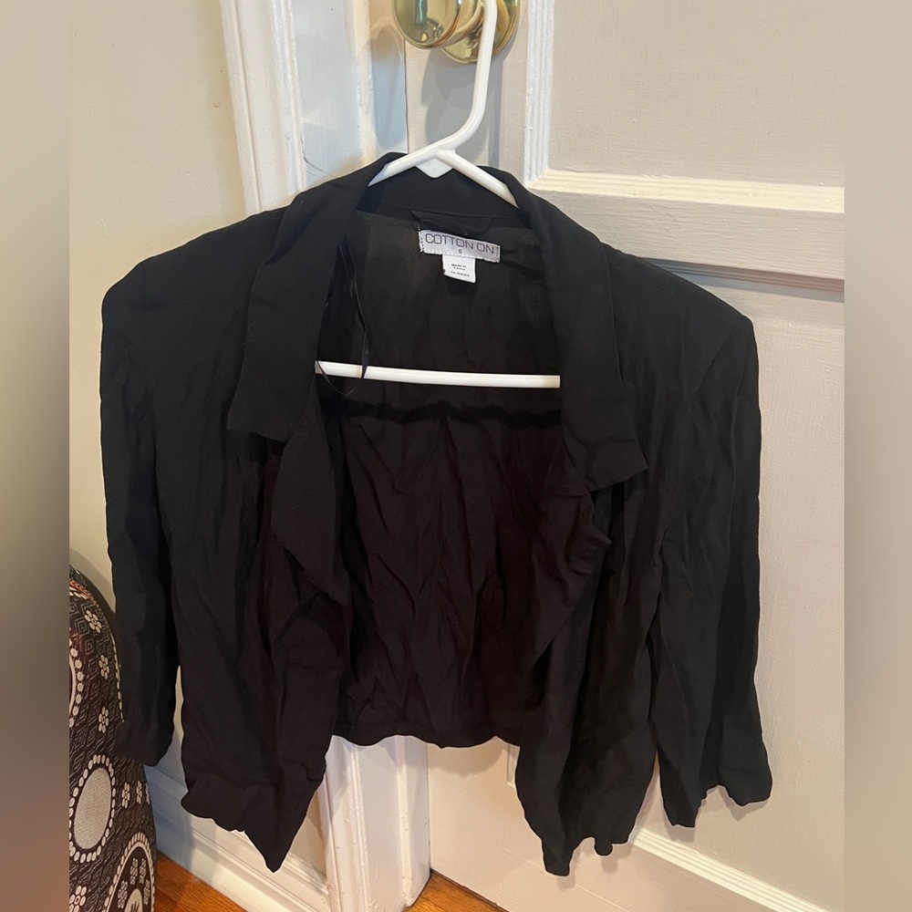 Cotton on crop blazer